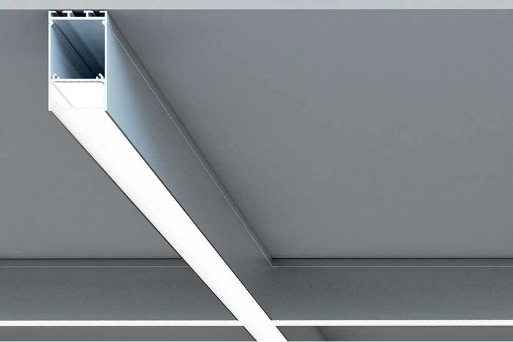 LUVAR 31mm opbouw / hangend Led Profiel 1m-2m