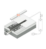 MODO TS 10mm verzonken Led Profiel voor gipsplaat en stucwerk.