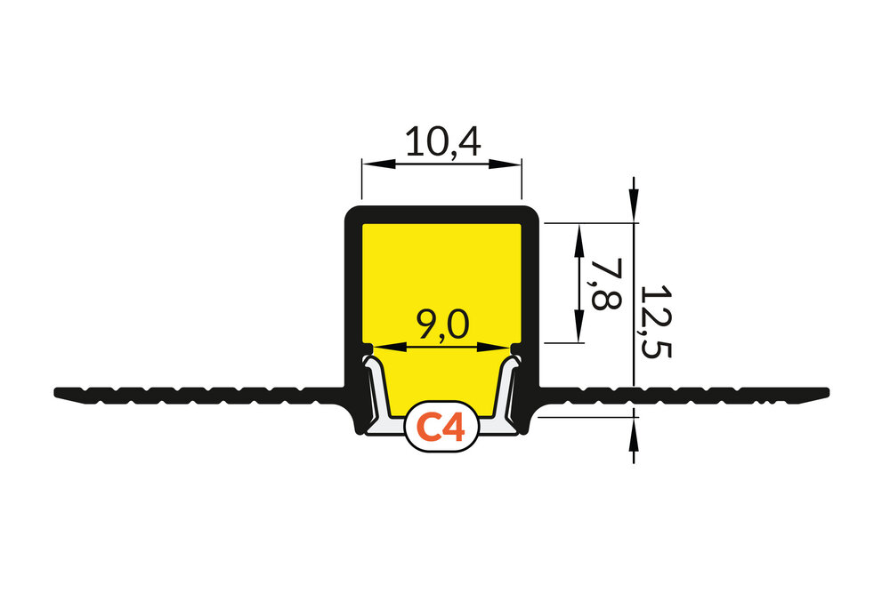 MODO TS 10mm verzonken Led Profiel voor gipsplaat en stucwerk.