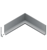 PLINTO Profiel - Opbouw Aluminium Plint 1m-2m