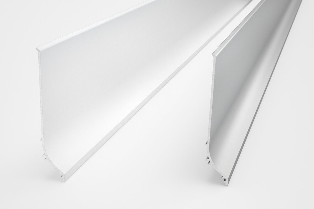 PLINTO Profiel - Opbouw Aluminium Plint 1m-2m