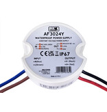 MWPower Waterdichte Voeding Mini Ø50mm - DC 24V 30 Watt 1.25A - IP67