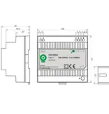 POS POS DIN100W12 - DIN Rail Voeding 12V 100W 8.3 Ampère