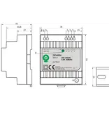 POS POS DIN60W12 - DIN Rail Voeding 12V 60W 5 Ampère