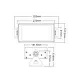 MiLight Mi-Light LED Floodlight RGBWW Kleur + Dual White Waterdicht IP66 - 50Watt - 230Volt
