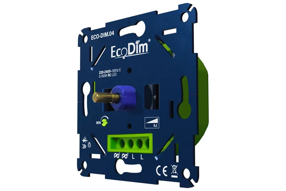 EcoDim ECO-DIM.04 Led dimmer universeel 0-150 W (Fase afsnijding / RC)