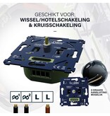 EcoDim ECO-DIM.01 Led dimmer universeel 0-300W (RLC) fase aan- en af snijding.