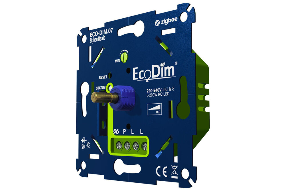EcoDim ECO-DIM.07 Zigbee Basic Led dimmer universeel 0-200W (RC)