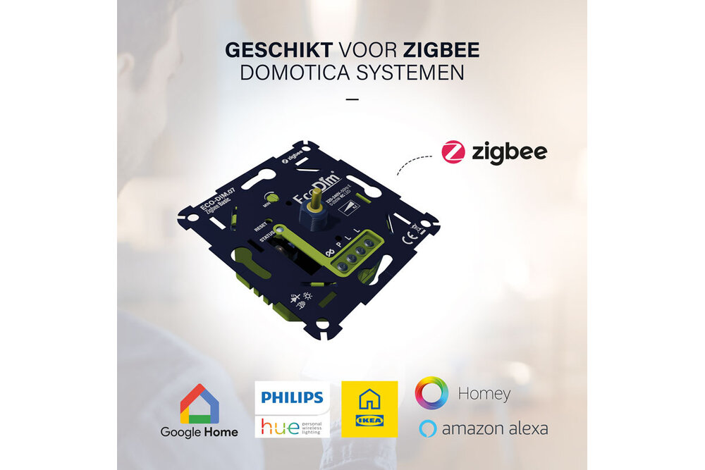 EcoDim ECO-DIM.07 Zigbee Basic Led dimmer universeel 0-200W (RC)