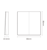 MiLight MiBoxer PUSH3 | 2 Zones draadloos dimpaneel (2,4 GHz) voor 2 zones