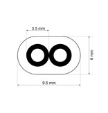 2-aderige kabel 2,5mm² 13AWG