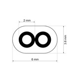 2-aderige platte kabel 0,75mm²