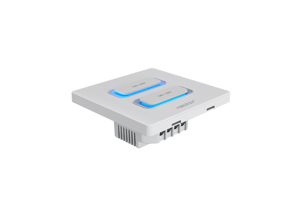 MiLight MiBoxer ESZ2 2-zones Smart Wandschakelaar Zigbee 3.0 + 2.4G (wit)