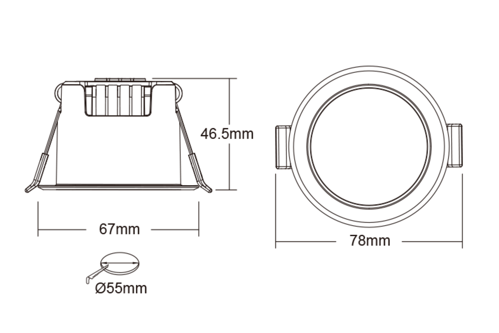 MiLight MiBoxer HPS1-RF microwave radar aanwezigheids sensor 24 GHz