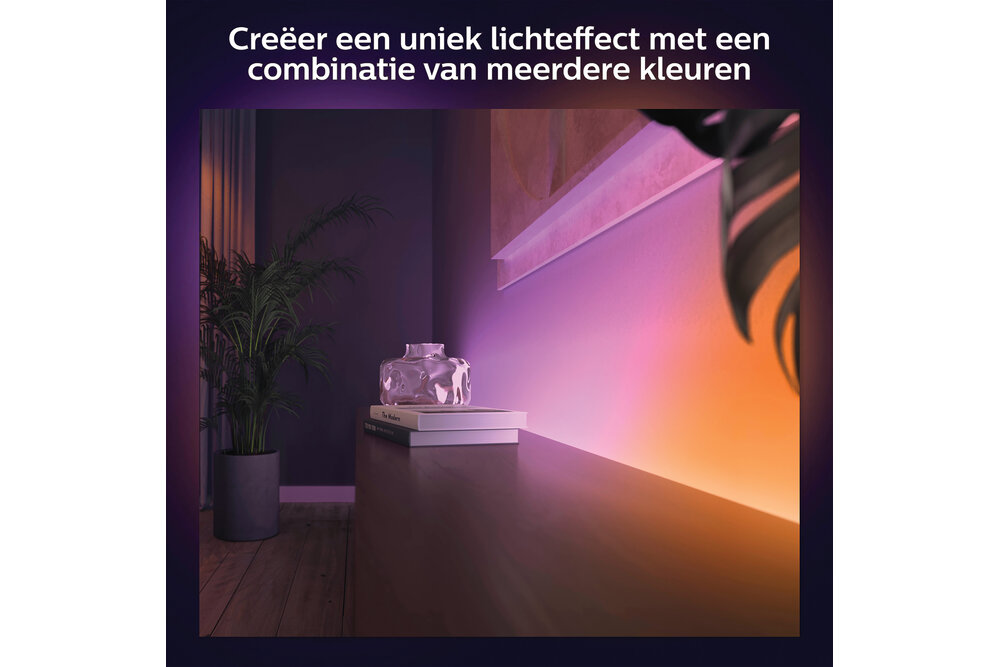 Philips Hue Philips Hue gradient lightstrip - wit en gekleurd licht - 2m - basis | 20 Watt
