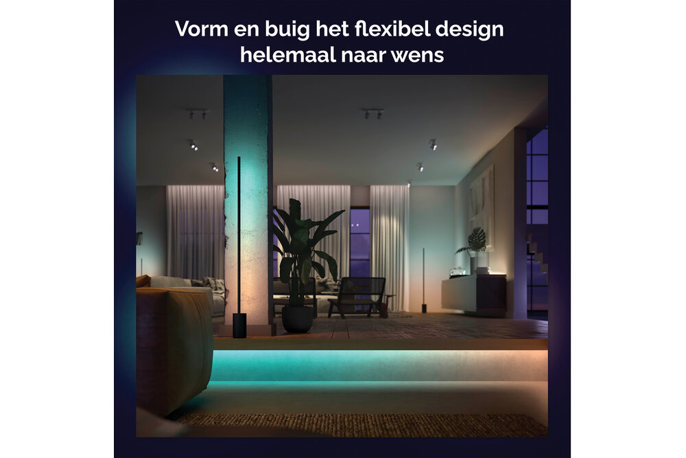 Philips Hue Philips Hue gradient lightstrip - wit en gekleurd licht - 1m - uitbreiding | 12 Watt