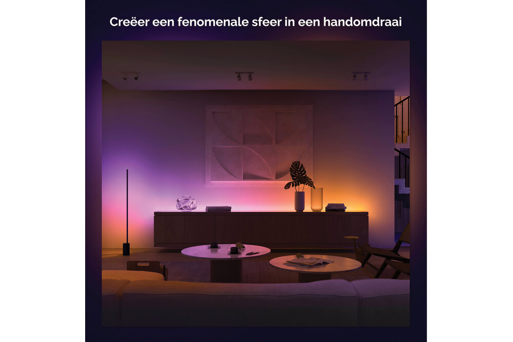 Philips Hue Philips Hue gradient lightstrip - wit en gekleurd licht - 1m - uitbreiding | 12 Watt