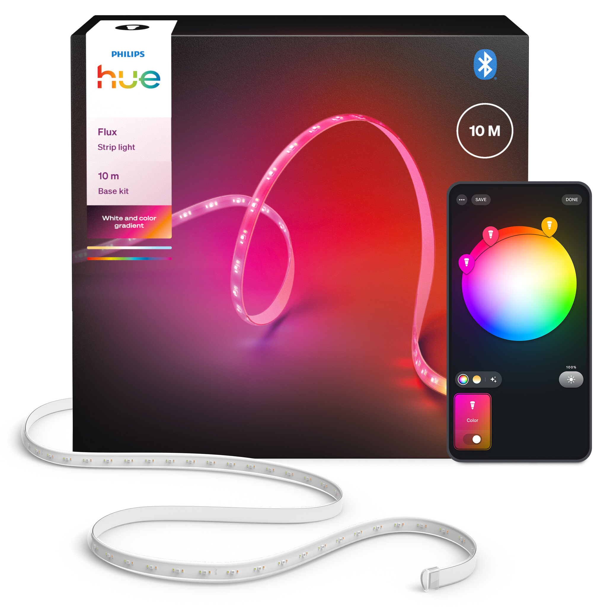 Philips Hue Philips Hue Flux LED strip 10 m | 2000 lumen (totaal) | 20 Watt