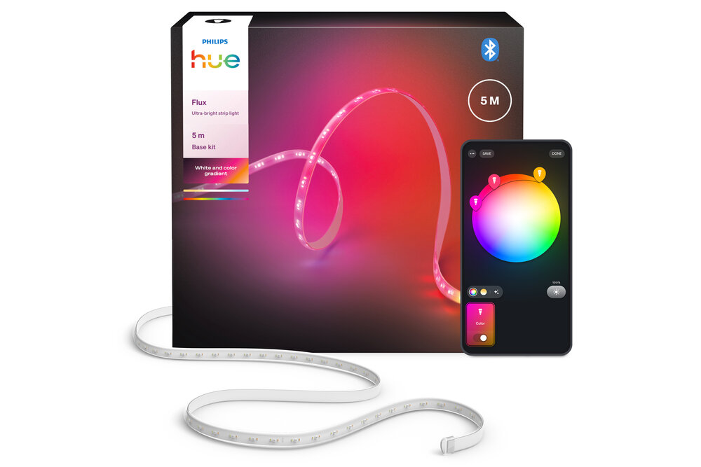 Philips Hue Philips Hue Flux ultraheldere LED strip 5m  | 4800 lumen (totaal) | 48 Watt