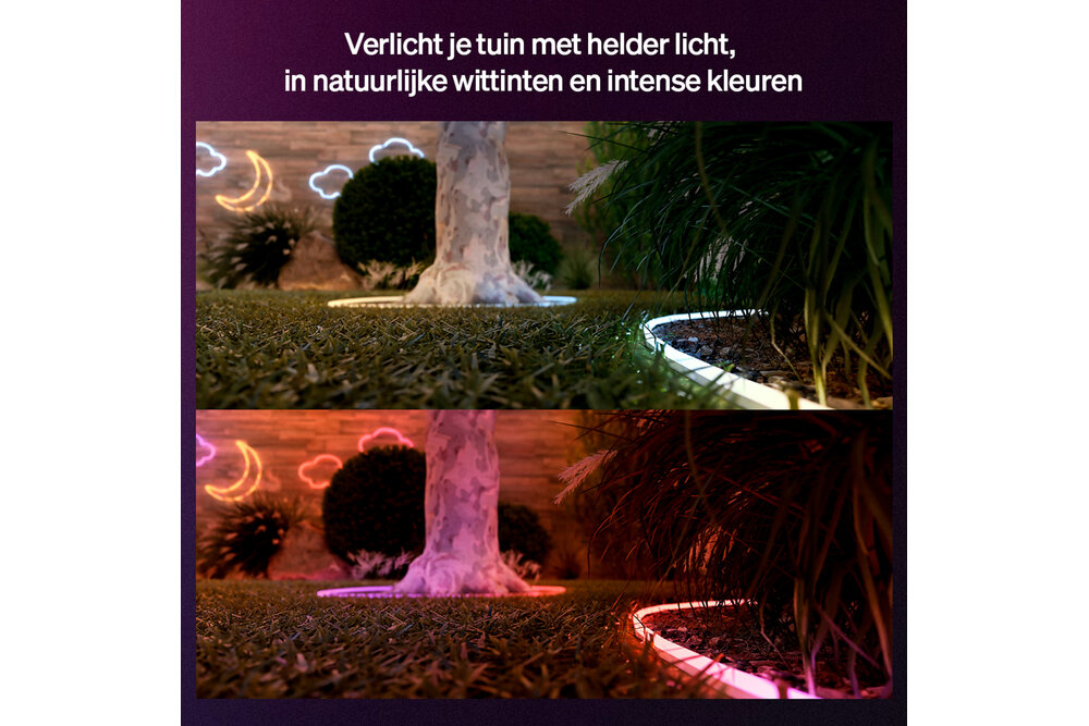 Philips Hue Philips Hue Neon LED strip voor buiten 5 m | 1100 lumen (totaal) | 30 Watt