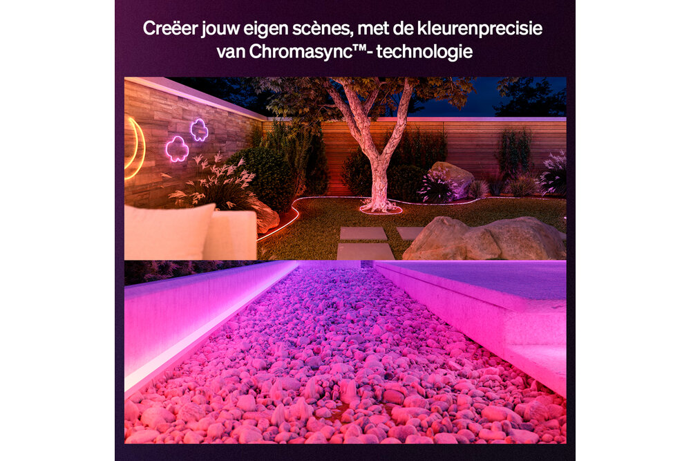 Philips Hue Philips Hue Neon LED strip voor buiten 10 m | 1100 lumen (totaal) | 30 Watt