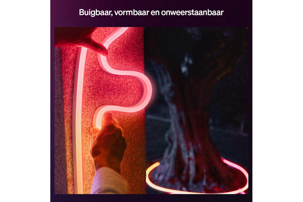 Philips Hue Philips Hue Neon LED strip voor buiten 10 m | 1100 lumen (totaal) | 30 Watt