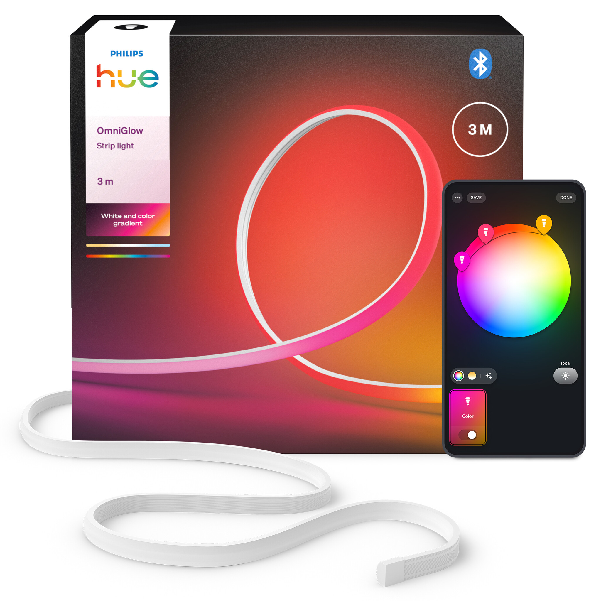 Philips Hue Philips Hue OmniGlow LED strip 3 m | 2700 lumen (totaal) | 40 Watt
