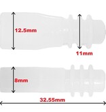 Applamp Siliconen kabelwartel  voor opgedeelde waterdichte ledstrip RGBCCT IP68 COB LED-strip
