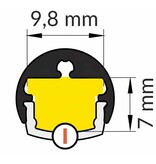 ROTO 8mm rond opbouw Led Profiel 1m-2m