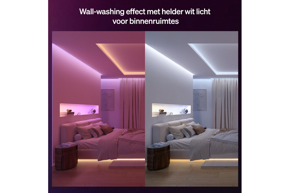 Philips Hue Philips Hue Flux LED strip verlenging - 5 meter verlengstrip -  Eenvoudige installatie - Wit en gekleurd licht - Chromasync™ technologie | 48 Watt