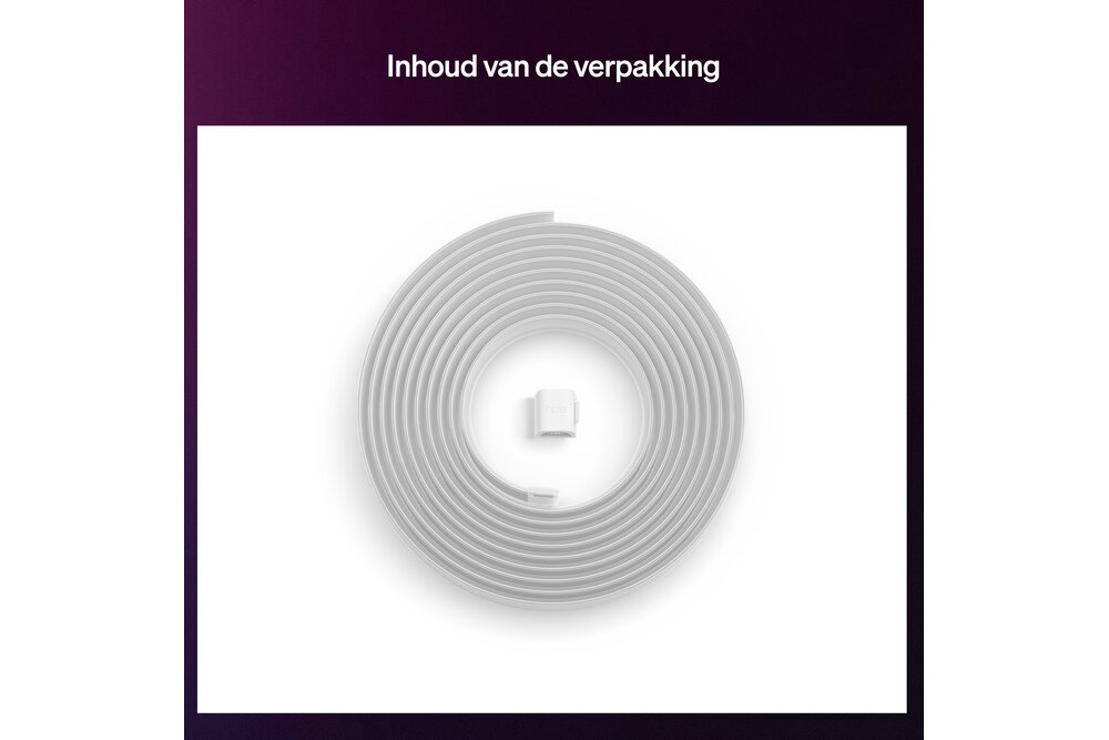 Philips Hue Philips Hue Flux LED strip verlenging - 5 meter verlengstrip -  Eenvoudige installatie - Wit en gekleurd licht - Chromasync™ technologie | 48 Watt
