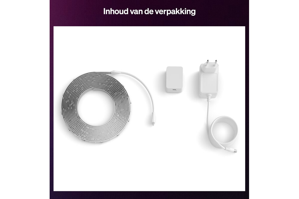 Philips Hue Essential Philips Hue Essential LED Strip - 5m - Gekleurd licht - Dimbaar - Knip op maat- Bediening via onze app of met je stem | 15.3 Watt