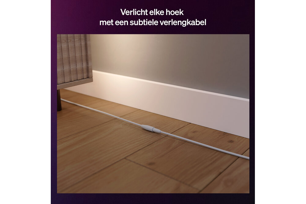 Philips Hue Philips Hue Flux Verlengkabel -  5 m - Eenvoudige installatie - Onopvallend minimalistisch design - Laagspanning