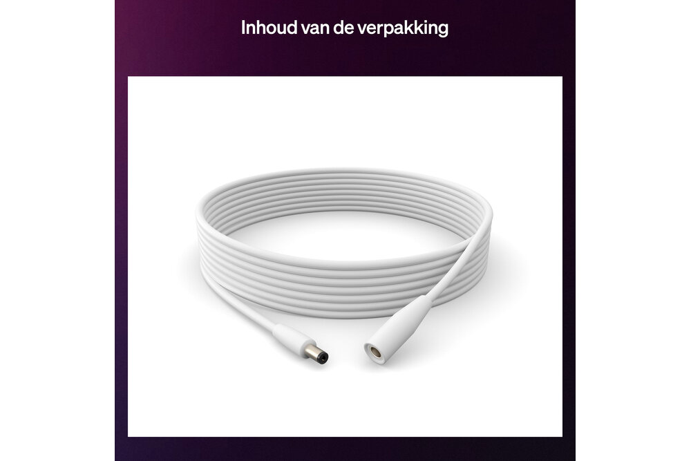 Philips Hue Philips Hue Flux Verlengkabel -  5 m - Eenvoudige installatie - Onopvallend minimalistisch design - Laagspanning