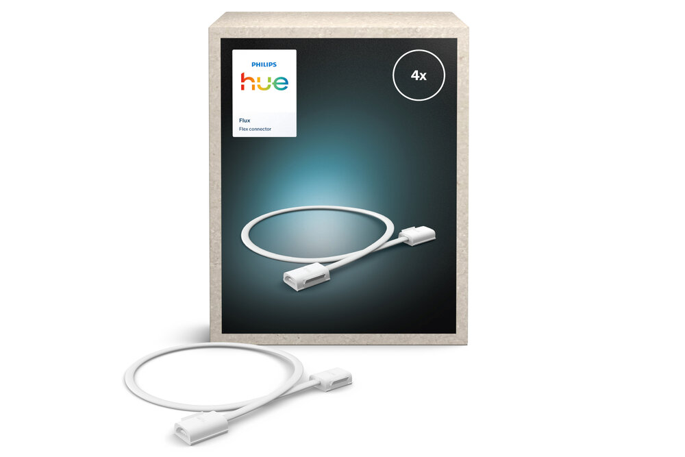 Philips Hue Philips Hue Flux Verbindingskabel -  Creëert lichtvrije zones - 50 cm lang - Flexibele en eenvoudige installatie - 4 stuks
