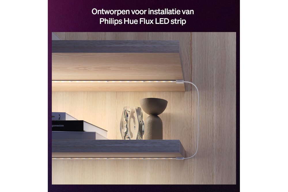 Philips Hue Philips Hue Flux Verbindingskabel -  Creëert lichtvrije zones - 50 cm lang - Flexibele en eenvoudige installatie - 4 stuks