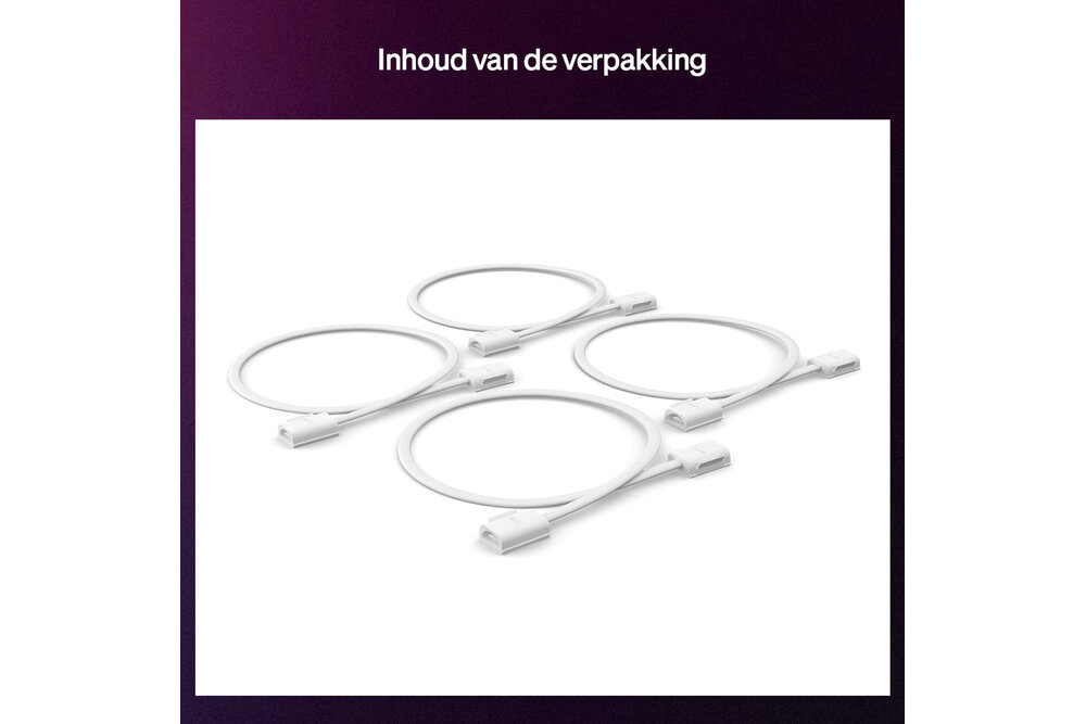 Philips Hue Philips Hue Flux Verbindingskabel -  Creëert lichtvrije zones - 50 cm lang - Flexibele en eenvoudige installatie - 4 stuks