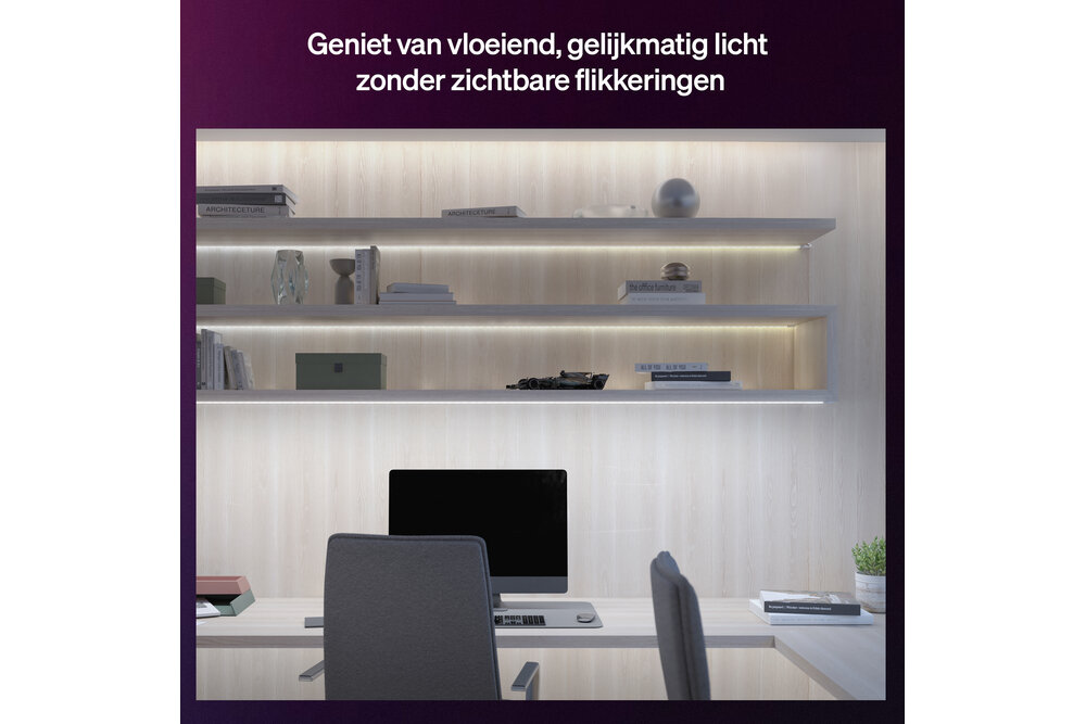 Philips Hue Philips Hue Flux Connector - Verbindt 2 Flux LED strips in een rechte lijn - Doorlopende gelijkmatige lichtlijn - 4 stuks