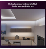 Philips Hue Philips Hue Flux Hoekconnector - Verbindt 2 hoekstrips in 90° hoek - Doorlopende gelijkmatige lichtlijn - 4 stuks