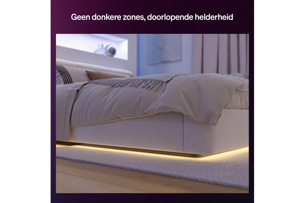 Philips Hue Philips Hue Flux Hoekconnector - Verbindt 2 hoekstrips in 90° hoek - Doorlopende gelijkmatige lichtlijn - 4 stuks