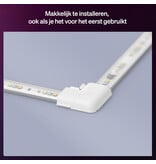 Philips Hue Philips Hue Flux Hoekconnector - Verbindt 2 hoekstrips in 90° hoek - Doorlopende gelijkmatige lichtlijn - 4 stuks