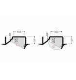 AXON 10mm Verzonken Led Profiel 2m