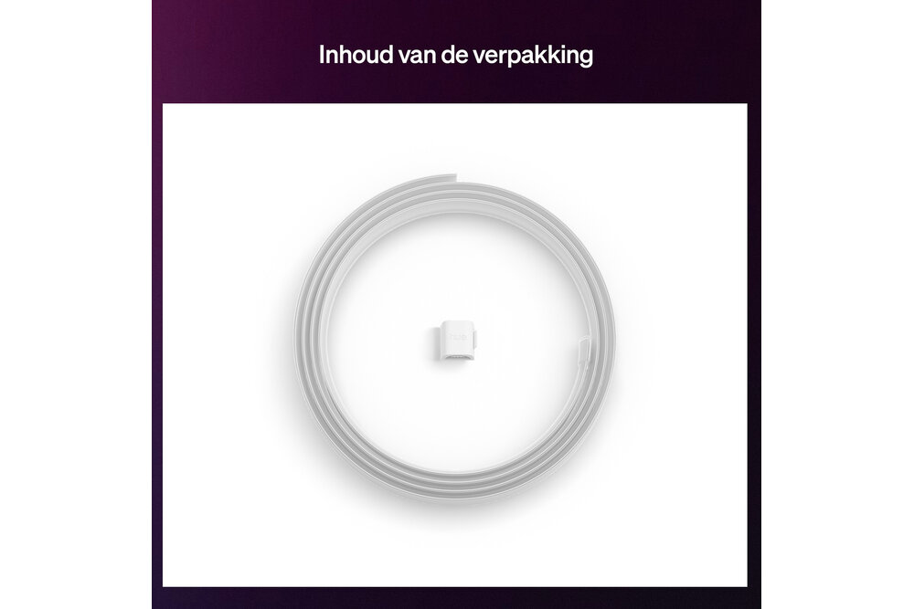 Philips Hue Philips Hue Flux LED strip verlenging - 2 meter verlengstrip -  Eenvoudige installatie - Wit en gekleurd licht - Chromasync™ technologie | 19.5 Watt