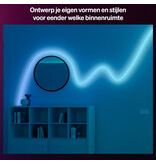 Philips Hue Essential Philips Hue Essential Flex LED Strip - 10m (2 x 5m LED strip) - Gekleurd neonlicht - Dimbaar - Buig in elke vorm - Bediening via onze app of met je stem | 39.5 Watt