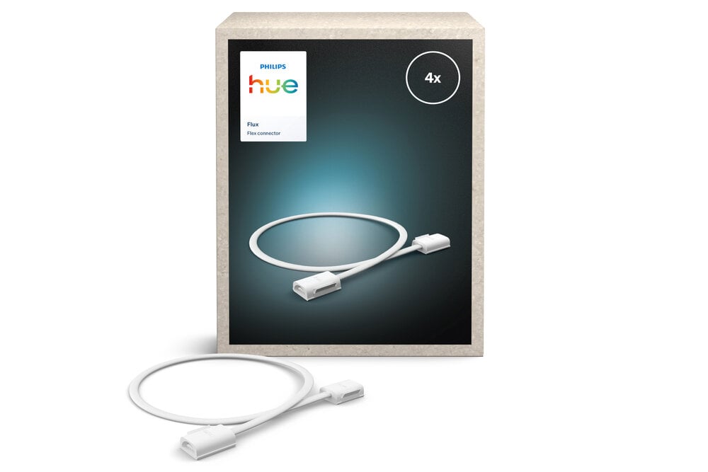 Philips Hue Philips Hue Flux Verbindingskabel -  Creëert lichtvrije zones - 50 cm lang - Flexibele en eenvoudige installatie - 4 stuks