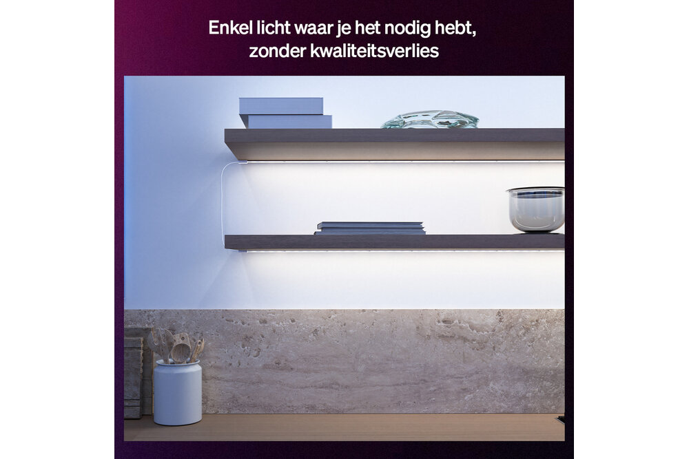 Philips Hue Philips Hue Flux Verbindingskabel -  Creëert lichtvrije zones - 50 cm lang - Flexibele en eenvoudige installatie - 4 stuks