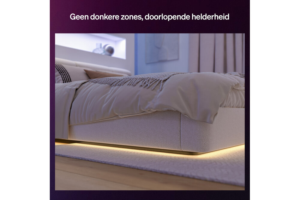Philips Hue Philips Hue Flux Hoekconnector - Verbindt 2 hoekstrips in 90° hoek - Doorlopende gelijkmatige lichtlijn - 4 stuks