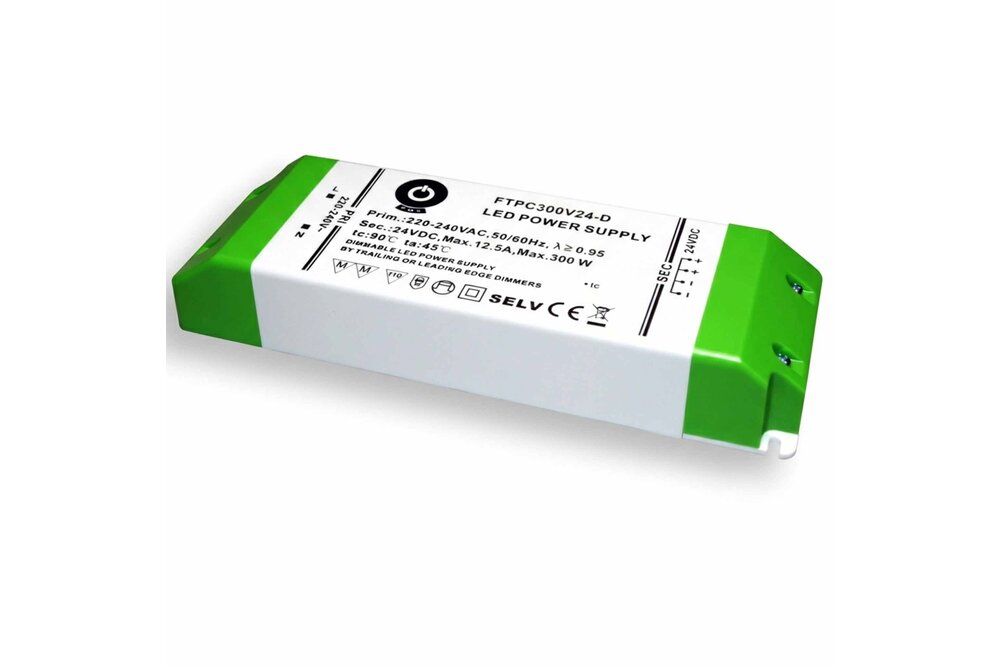 POS-POWER Compacte Dimbare Voeding DC 24 Volt 300 Watt 12.5 Ampère