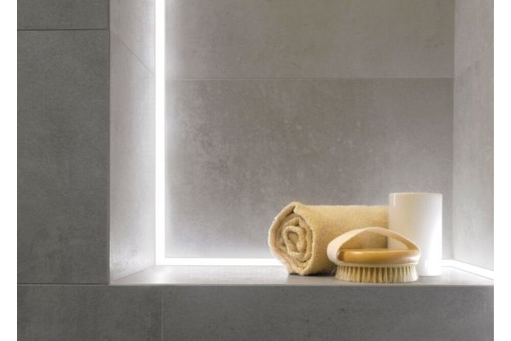 EDGE TS180 12mm Zwart verzonken Led Profiel voor tegels en stucwerk