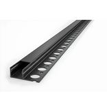 EDGE TS180 12mm Zwart verzonken Led Profiel voor tegels en stucwerk